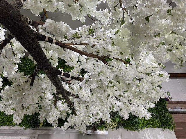 Kersen bloesem kunstboom - afbeelding 8 van  30