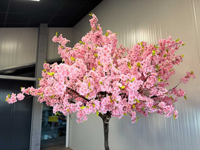 Kersen bloesem kunstboom - afbeelding 12 van  15