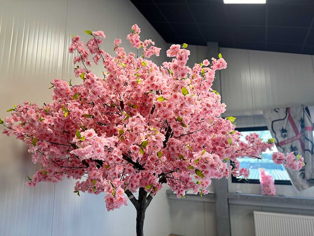 Kersen bloesem kunstboom - afbeelding 15 van  15