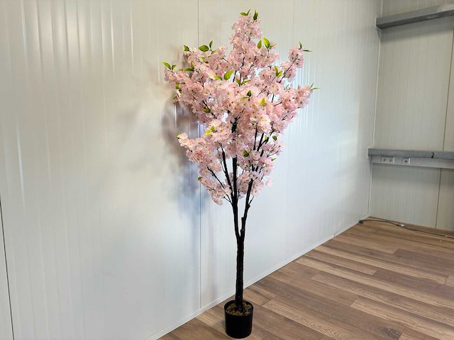 Kersen bloesem kunstboom - afbeelding 5 van  9