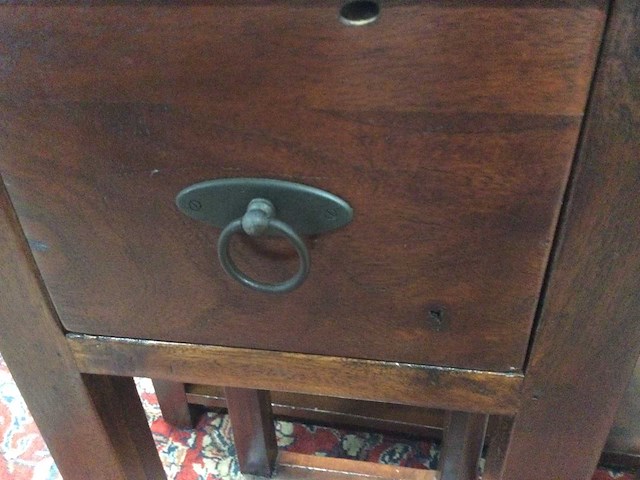 Kersenhouten bijzettafel (2x) - afbeelding 3 van  4