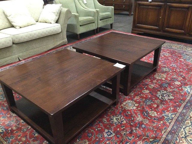 Kersenhouten salontafels (2x) - afbeelding 1 van  3