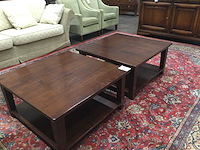 Kersenhouten salontafels (2x) - afbeelding 1 van  3