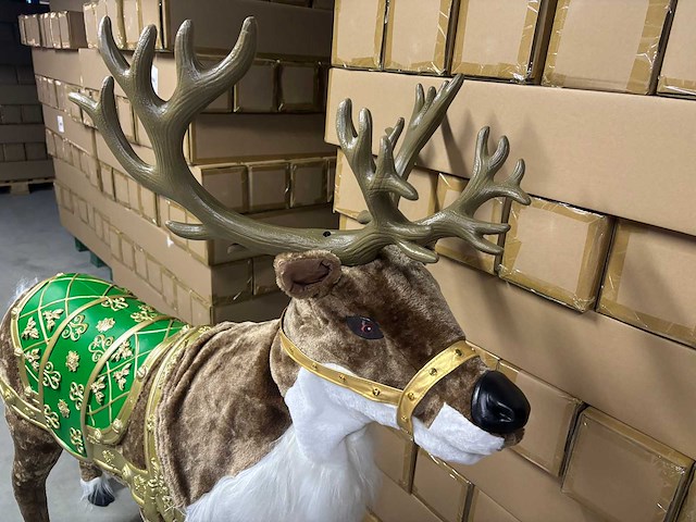 Kerst animatronic rendieren - afbeelding 3 van  4