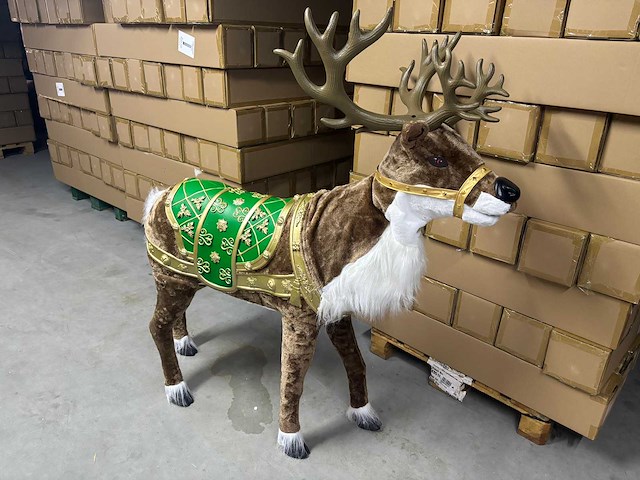 Kerst animatronic rendieren - afbeelding 1 van  4
