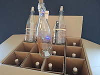 Kerst decoratie flessen met verlichting 13 stuks 31 cm hoog - afbeelding 1 van  3