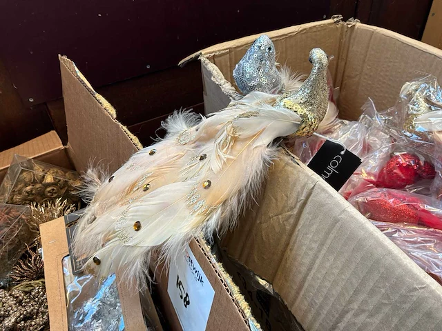 Kerst hangers pauw - afbeelding 1 van  4