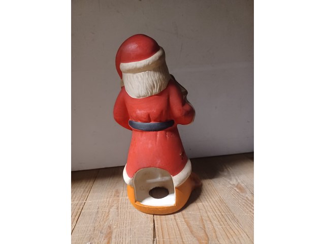 Kerst man theelicht hoog 22 cm aantal 1 stuks. - afbeelding 5 van  5