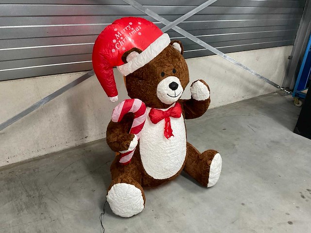 Kerst opblaasbeer - afbeelding 2 van  4