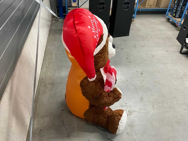 Kerst opblaasbeer - afbeelding 3 van  4