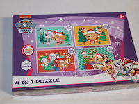 Kerst puzzle paw patrol paars 1x in ds d - afbeelding 2 van  3