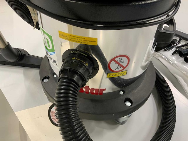 Kerstar / van dijk type h-zone 22 industriële veiligheidsstofzuiger - afbeelding 6 van  9