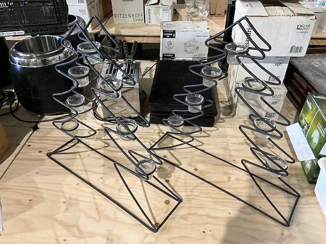 Kerstboom met sfeerlichthouders (2x) - afbeelding 1 van  3