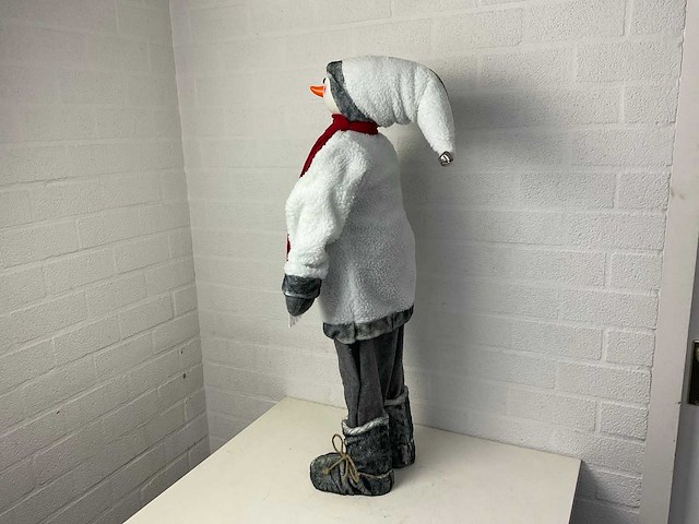 Kerstdecoratie sneeuwpop - afbeelding 1 van  1