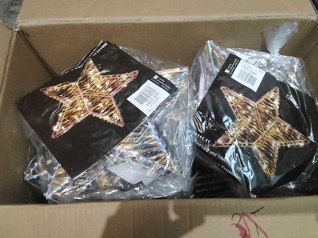 Kerstster op batterij met timer (9x) - afbeelding 2 van  3