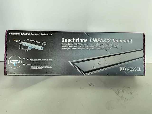 Kessel - linearis compact systeem 125 - douchegoot - afbeelding 1 van  8