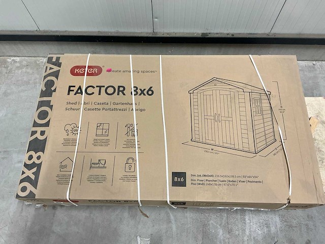 Keter factor 8x6 tuinhuis - afbeelding 1 van  4