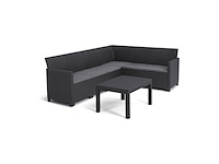 Keter marie hoek loungeset met orlando tafel grafiet - afbeelding 1 van  4