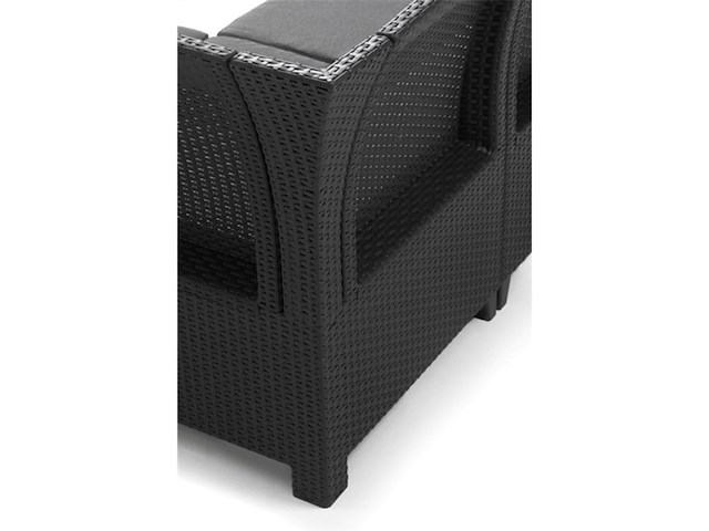 Keter marie hoek loungeset met orlando tafel grafiet - afbeelding 3 van  4