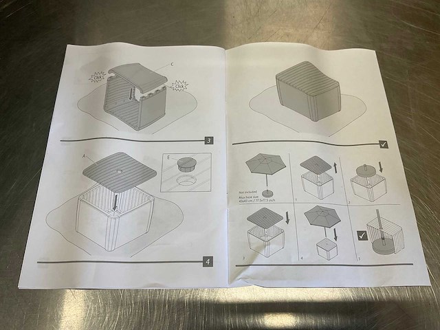 Keter parasol tafel - afbeelding 2 van  4