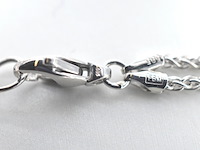 Ketting met diamanten in bloemvorm - afbeelding 6 van  9