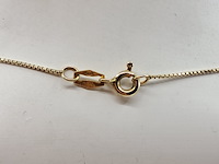 Ketting met hanger, hart, l ca. 46 cm, 14k goud - afbeelding 2 van  5
