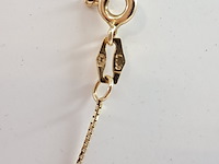 Ketting met hanger, hart, l ca. 46 cm, 14k goud - afbeelding 3 van  5