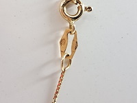 Ketting met hanger, hart, l ca. 46 cm, 14k goud - afbeelding 4 van  5