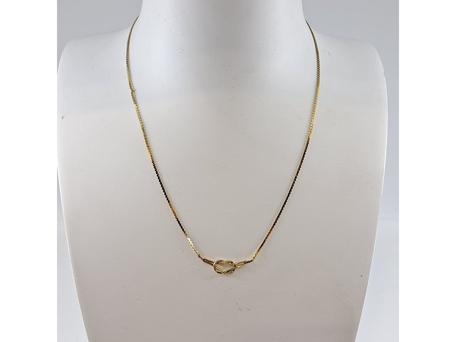Ketting met verbonden symbool, 14k goud, 585 - afbeelding 1 van  8