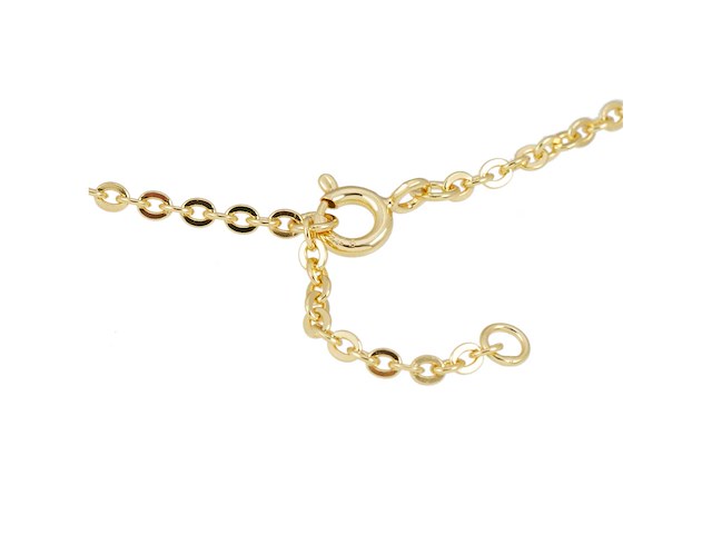 Ketting met voetjes in geel zilver - afbeelding 6 van  7