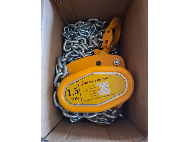 Kettingtakel, 1.5 ton delta, yellow , bouwjaar 2024 - afbeelding 2 van  4