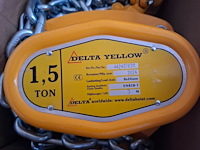 Kettingtakel, 1.5 ton delta, yellow , bouwjaar 2024 - afbeelding 3 van  4