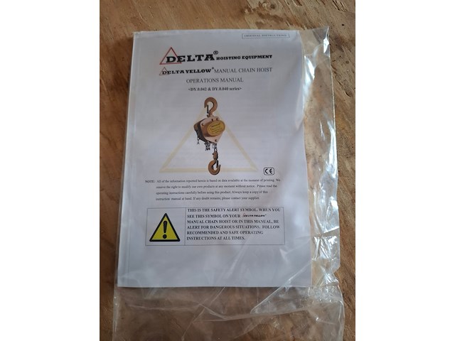 Kettingtakel, 1.5 ton delta, yellow , bouwjaar 2024 - afbeelding 4 van  4