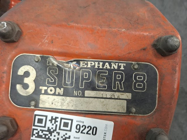 Kettingtakel, 3000kg elephant, super 8 - afbeelding 3 van  4