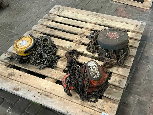 Kettingtakel (3x) - afbeelding 1 van  4