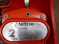 Kettingtakel nitchi, h-50a, 2 ton - afbeelding 2 van  5