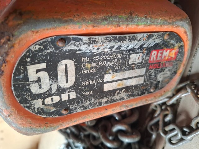 Kettingtakel, rema, 5 ton - afbeelding 4 van  4