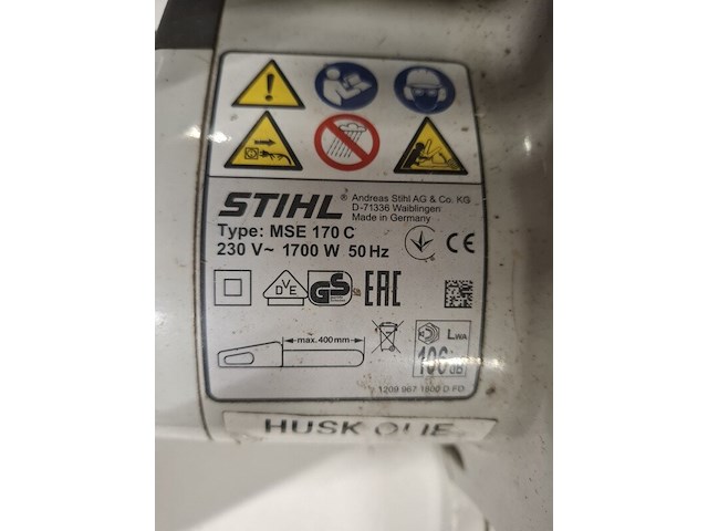 Kettingzaag - 35cm - 230v stihl, mse 170 c-q, bouwjaar 2016 - afbeelding 4 van  6