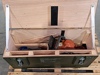Kettingzaag in houten transportkist, husqvarna, 359g, 2002