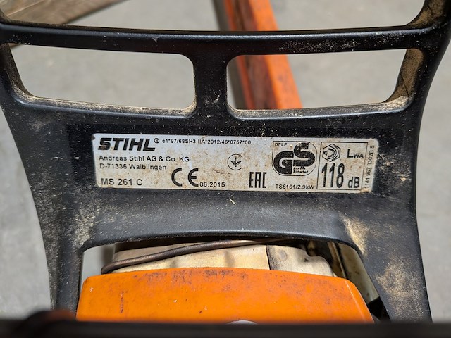 Kettingzaag, stihl, ms 261 c, 2015 - afbeelding 7 van  7