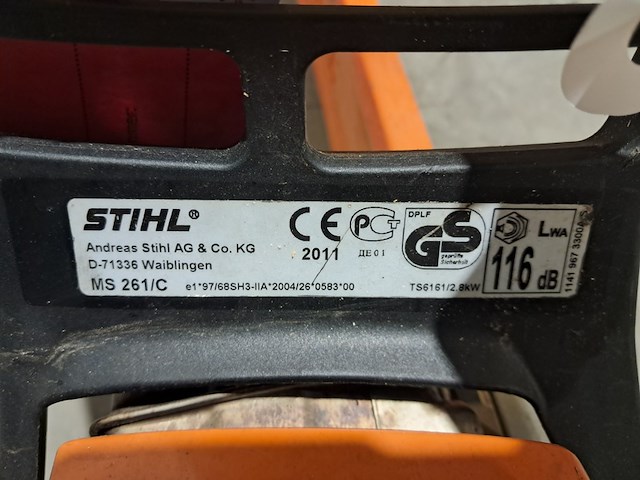 Kettingzaag, stihl, ms 261/c, 2011 - afbeelding 5 van  10
