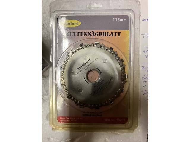 Kettingzaagblad voor haakse slijper 115mm - afbeelding 2 van  5