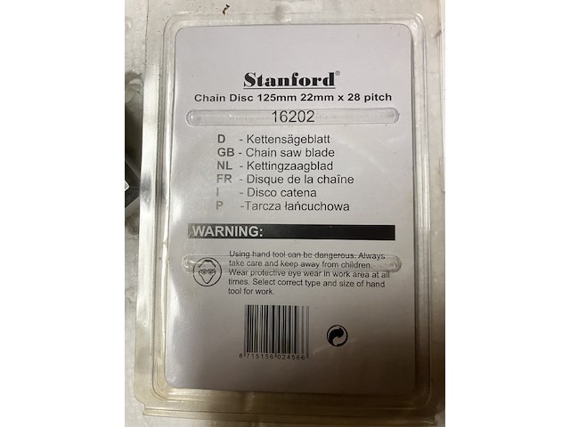 Kettingzaagblad voor haakse slijper 125mm - afbeelding 3 van  5