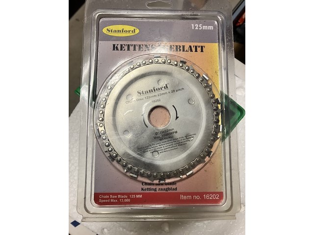 Kettingzaagblad voor haakse slijper 125mm - afbeelding 4 van  5