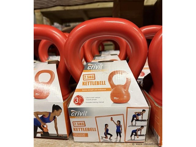Kettlebell, 2,5kg., 20 stuks - afbeelding 1 van  3