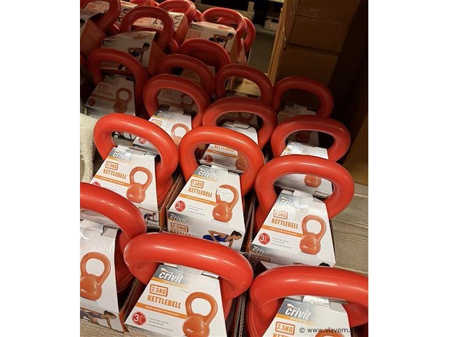 Kettlebell, 2,5kg., 20 stuks - afbeelding 2 van  3