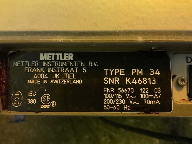 Kettler pm34 deltarange precisieweegschaal met granieten laboratoriumtafel - afbeelding 4 van  6