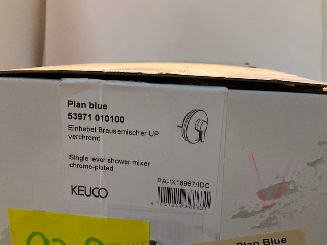 Keuco plan blue 53971010100 eengreeps douchemengkraan afbouwdeel - afbeelding 6 van  6
