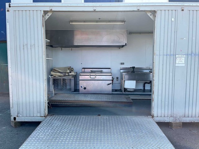 Keuken (rvs) container 8x3 meter - afbeelding 3 van  12