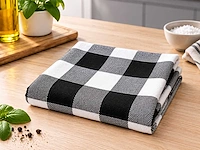 Keuken theedoek - zwart- 100% katoen - 60x60cm (160x)